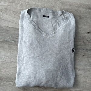 Polo by Ralph Lauren V Neck Sweater (Gray)
